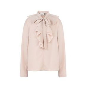   with tag ruffled top